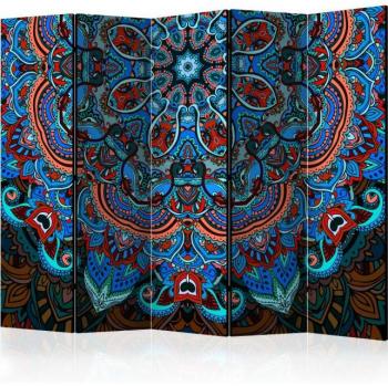 Träskärm med Multicolor Textil