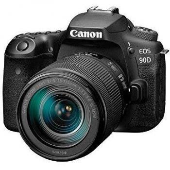 Canon EOS 90D DSLR Camera w/ 18‑135mm f/3.5‑5.6 IS USM Lens, Wi‑Fi Enabled (Black)