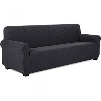 Housse de canapé gris extensible 4 places