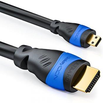 DeleyCON microHDMI 2m Kabel für optimale Bildqualität