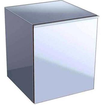 Geberit Acanto Seitenschrank mit 1 Schublade, Glas schwarz, 45x52x47,6cm