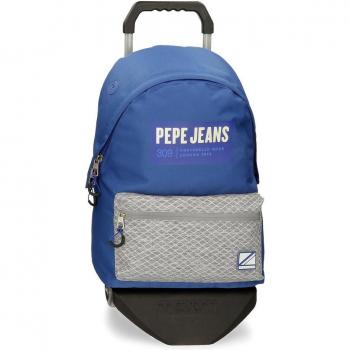 Colección Darren Marino – Mochila Juvenil con Carro de Color Azul