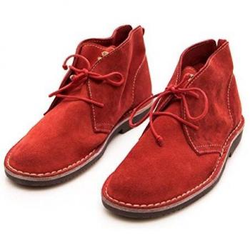 Scarpa Donna Calzatura Desert Boot Rosso in Piel de Cabra MRS15AS505C20.37