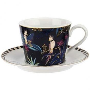 Tahiti Tea Cup & Saucer – Cockatoo, Portmeirion SMTC78924‑XG, Sara Miller