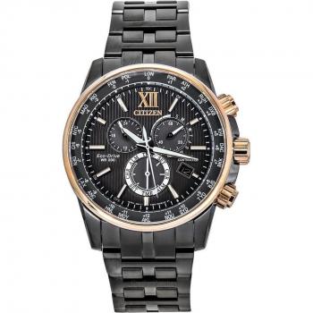 Citizen Eco‑Drive Reloj Cromado Para Hombre CB5884‑88H GMT 200 m