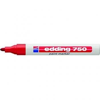 Edding 750 Lackmarker Rot, 2-4 mm, 10 Stück