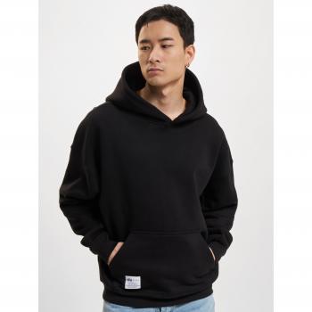 Sudadera Negra con Capucha Alpha Industries Logo