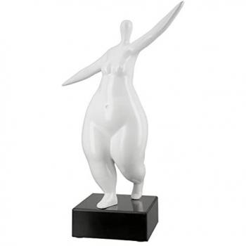 Dekofigur CASABLANCA BY GILDE Skulptur Lady, weiß, B:28cm H:37cm T:14cm, Kunstharz