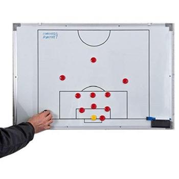 Two‑Sided Football Tactics Display Board – White, 30 cm × 45 cm
