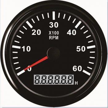 Camion Tachy Marine 85 mm – jauge numérique LCD, résistance à l’eau, 0‑6000 RPM
