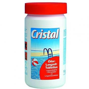 Cristal Chlor-Langzeit-Tabletten (200g) 1,0 kg Pool Desinfektion Schwimmbad