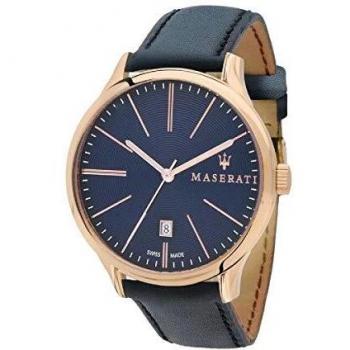 Leder-Herrenuhr der ATTRAZIONE Serie in Edelstahl R8851126001