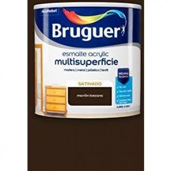 Bruguer Esmalte al Agua Satinado Marrón Toscana 250 ml