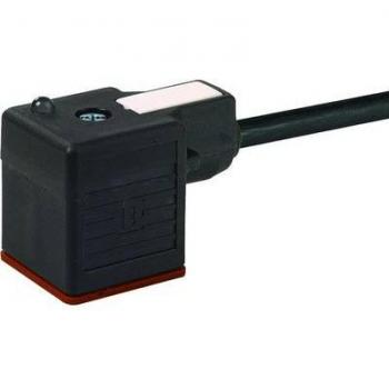 Connecteur de vanne avec câble noir Pôle:4