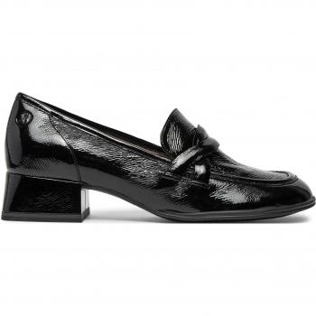 CAPRICE Trotteur Chic Noir Cuir Talon Large 36