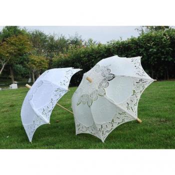 Handgemachter Regenschirm für Hochzeiten aus reiner Baumwolle
