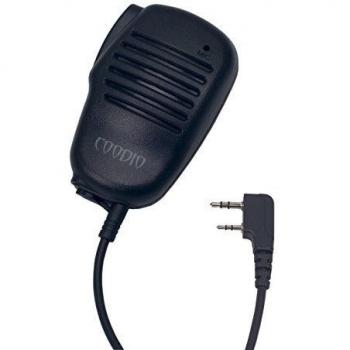 Kenwood Radio de Seguridad 2 Pin: Mic, Altavoz, Auriculares RainProof para Policia y Guardias