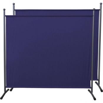 Barriera visiva di stoffa blu 180x178 cm – 2 pezzi