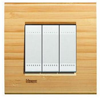 Living Light Placca 7P Bamboo LNA4807LBA