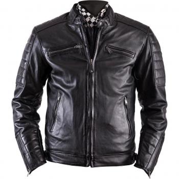 Helstons Fahrradjacke Cruiser Rag Lederjacke Schwarz XL