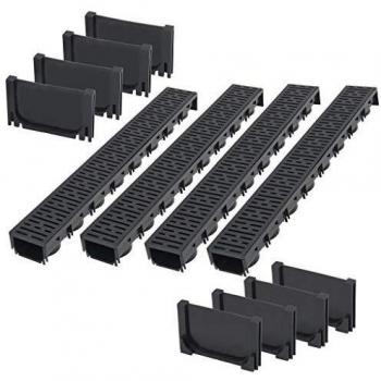 4 m Vidaxl Plastic Drainage Channels