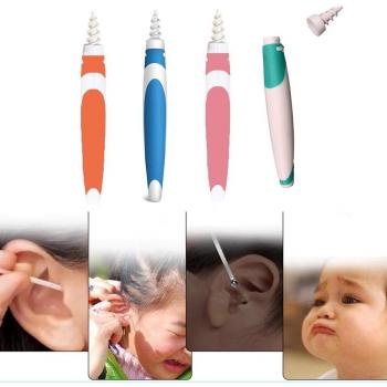 Rotating Ear Pick with 16 Tips for Ear Wax Removal