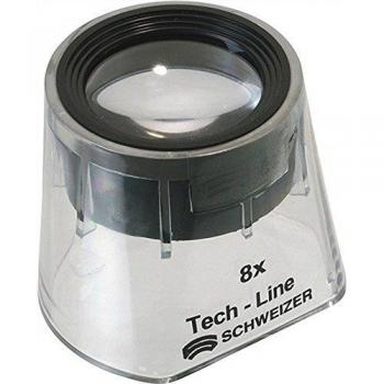 Lente d'ingrandimento 8x con supporto Schweizer Optik