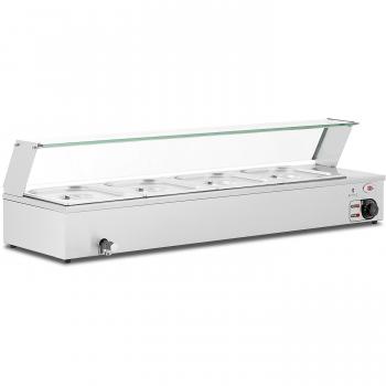 Bain‑Marie Chauffe‑Plat Pro 2000 W – Convection & vitrine