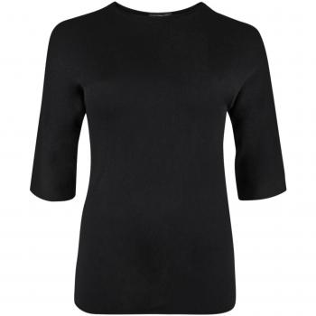 Doris Streich Damen Pullover, feiner Strick, 3/4‑Ärmel