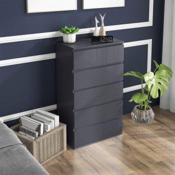 HOMCOM Modern 5 Drawer Chest of Drawers