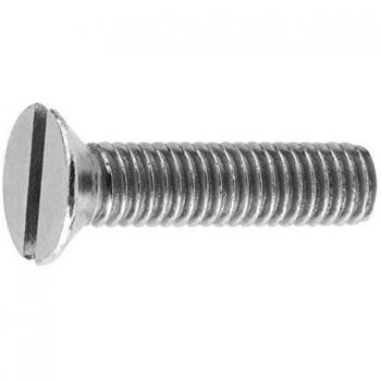 Tornillo M4×16 4.8 DIN 963, Cabeza Avellanada y Ranurada, Cincado, Lote de 500 unidades