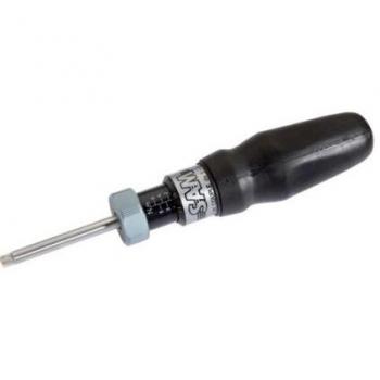 Tournevis à verrouillage dynamiquement ajustable 1‑6 Nm, carré ¼″