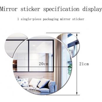 JM500 Panda 1MM Thick Kids Room Mirror