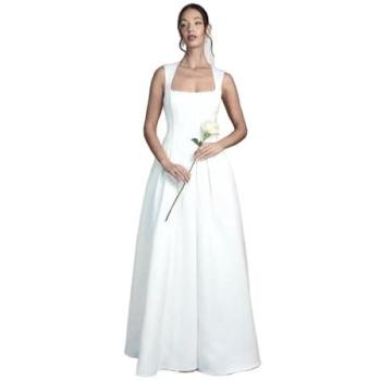 Coast Sleeveless Ivory Drop-Waist Bridal Gown – 10