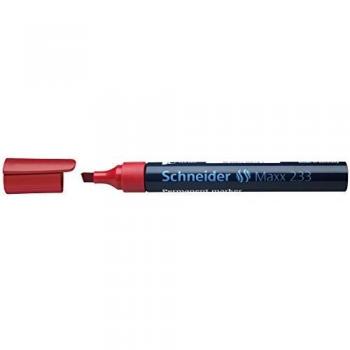 Schneider Permanentmarker 233 123302 1-5mm Keilspitze rot