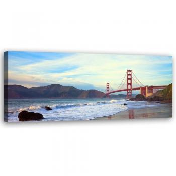 Immagine su Tela Golden Gate 90x30