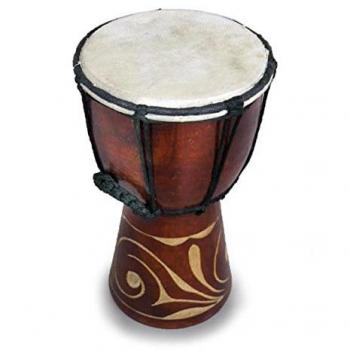 Carved Djembe Drum
