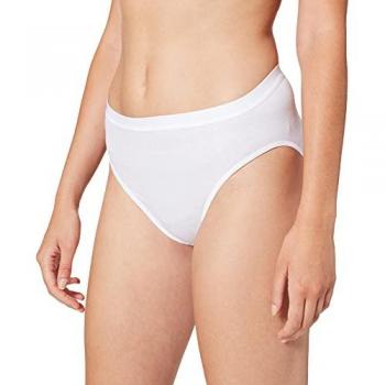 Calida Damen Baumwolle Light Minislip 44-46 Weiß nahtloser Komfort