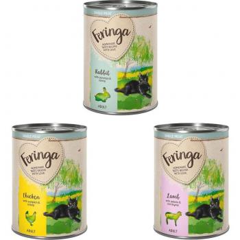 Lot mixte Feringa Menus à la viande 6 x 410 g pour chat