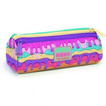 Coral High Kids Pink Rainer Eiscreme Dreifach Federmappe 22031