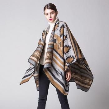 RUNMEIFA Women's Winter Cape Scarf Poncho