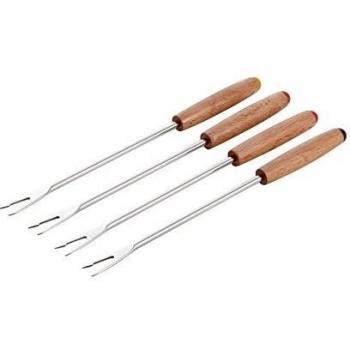 Set de Tenedores de Fondue Staub, 4 Piezas, Mango de Madera