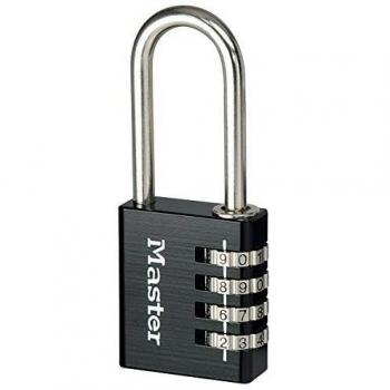 Master Lock MLK7640BLKLH Black Finish 40mm 4-Digit Combination Padlock