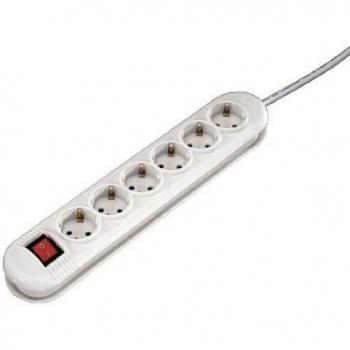 Regleta Hama 108853 6Focos Blanco con Control de Voltaje