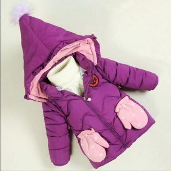 Warm Hooded Coat for Newborn Girls