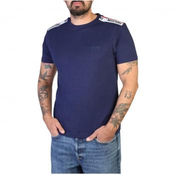 Men's T-Shirt with Taped Shoulder Logo by Moschino