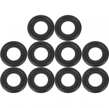Tapón de drenaje de aceite de goma negra, juego de arandelas GM 12616850 y 3536966, 10 piezas