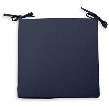 Coussin de chaise Alix imperméabilisé 40x40x5 cm bleu jean