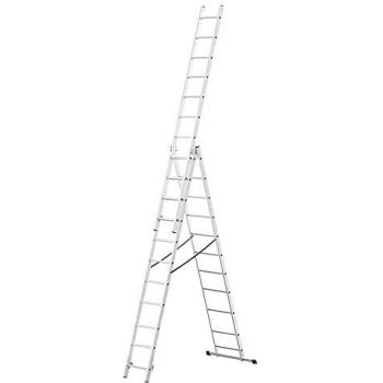 Échelle transformable en aluminium 3 plans 11 marches LAD