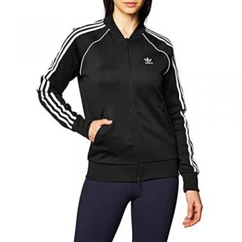 Adidas Damen Jacke Primeblue SST Originals, Schwarz/Weiß, 34